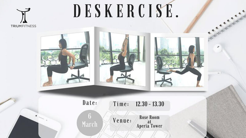 Core Deskercise Learn How To Keep Fit In The Office With This Free Fitness Lesson At ...