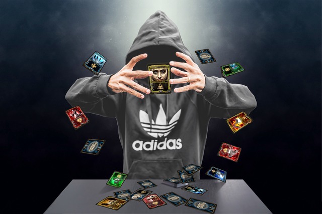 magician playing cards