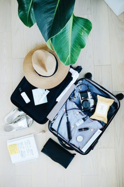 packed bag luggage