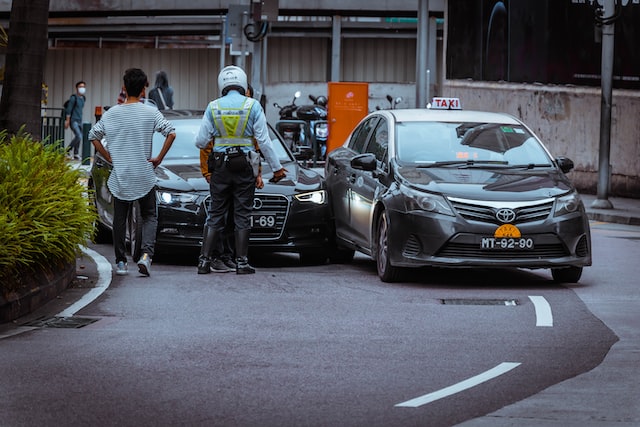 police front car