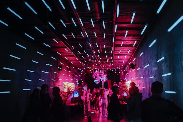 dancing in neon lights