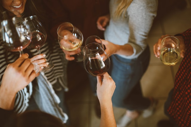 toasting glasses
