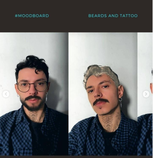 beard and tattoo