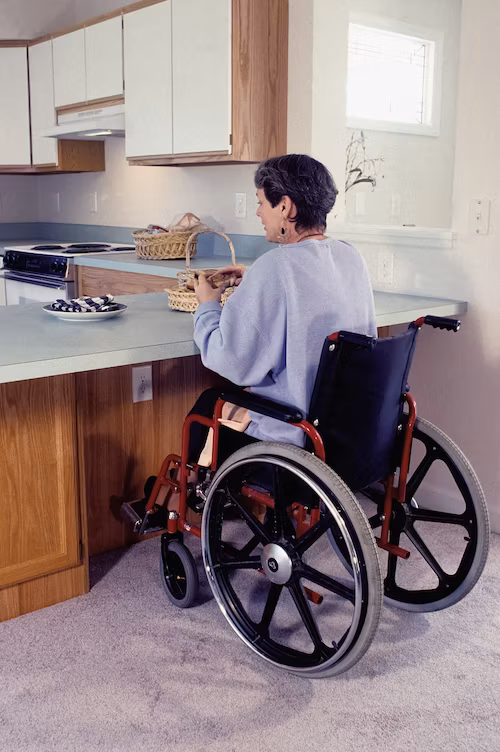 women in wheelchair