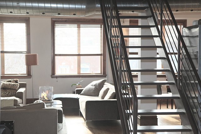 apartment with stairs
